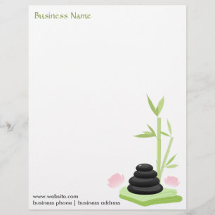 Avec Motif En-tête de lettre de conception de zen