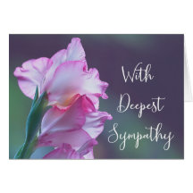 Avec profonde sympathie Gladiolus