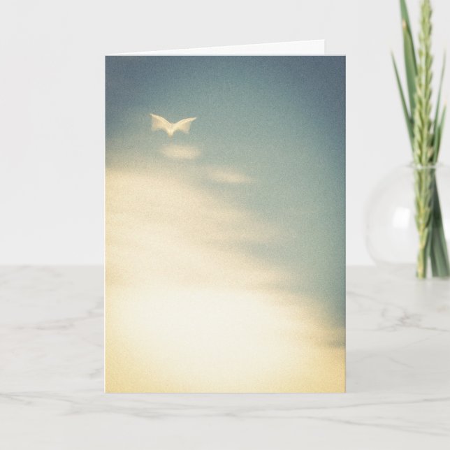 Avec sincères condoléances carte de voeux (Devant)