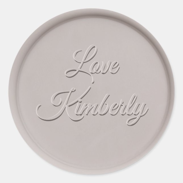 Avec Sticker en cire d'argile d'amour (Devant)