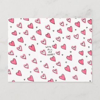 Avec tout mon coeur - Carte postale