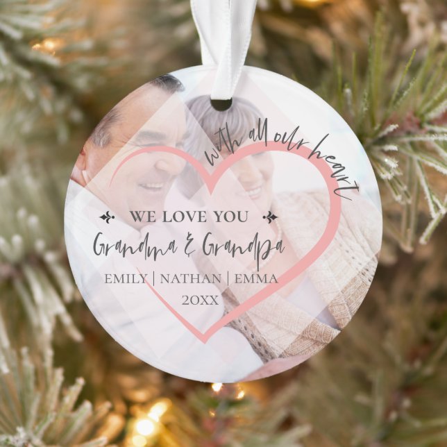 Avec Tout Notre Coeur Nous Aimons Grand-Parents No (Arbre)