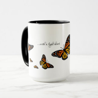 Avec un coeur léger - tasse de papillon de