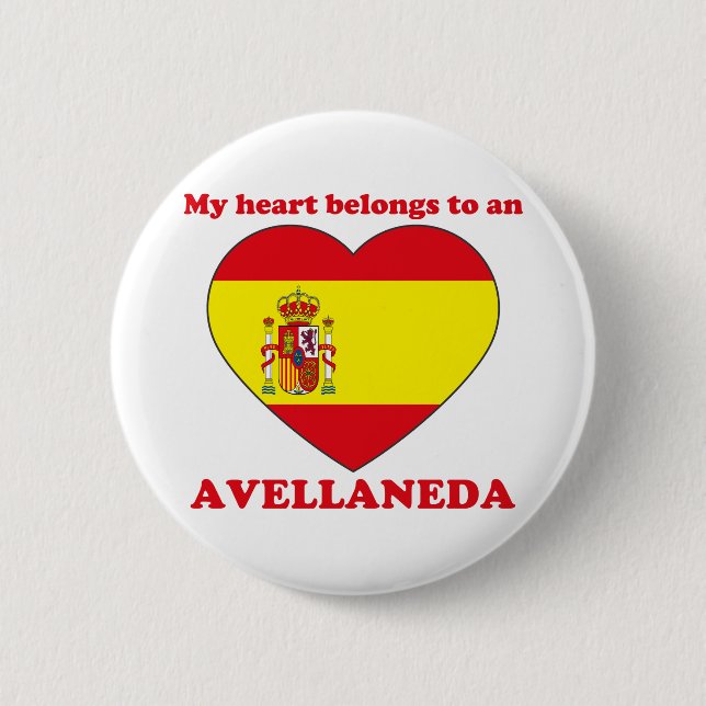 Avellaneda 2 Inch Round Button (Front)