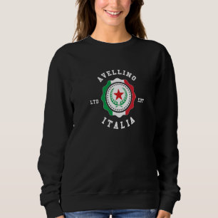 Avellino Italy Flag Badge Vintage Sweatshirt