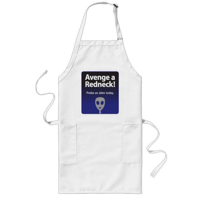 Avenge a Redneck Long Apron (Front)