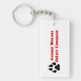 Avenge Wolves Delist Congress Vote Them Out Keychain