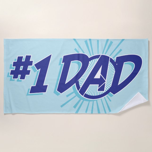 Avengers | #1 Dad Beach Towel (Front)