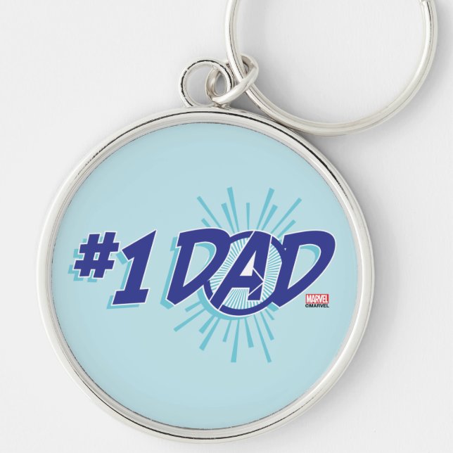 Avengers | #1 Dad Keychain (Front)