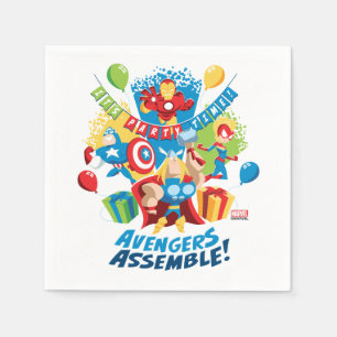 Avengers Assemble Birthday Party Napkin