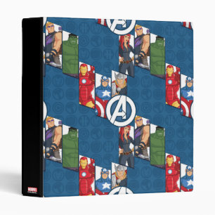 Avengers Assemble Characters Kid Pattern Binder