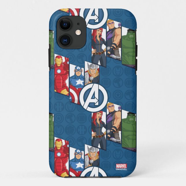Avengers Assemble Characters Kid Pattern Case-Mate iPhone Case (Back)