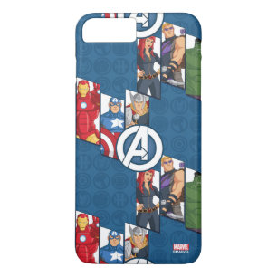 Avengers Assemble Characters Kid Pattern iPhone 8 Plus/7 Plus Case