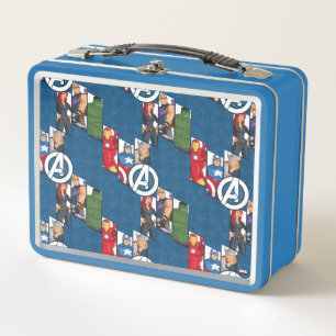 Avengers Assemble Characters Kid Pattern Metal Lunch Box