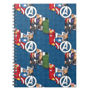 Avengers Assemble Characters Kid Pattern Notebook