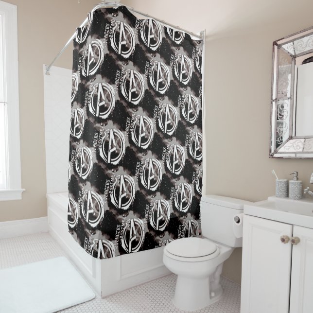 Avengers Assemble Grunge Pattern (In Situ)