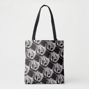 Avengers Assemble Grunge Pattern Tote Bag