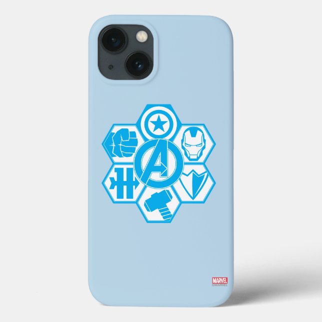 Avengers Assemble Icon Badge Case-Mate iPhone Case (Back)