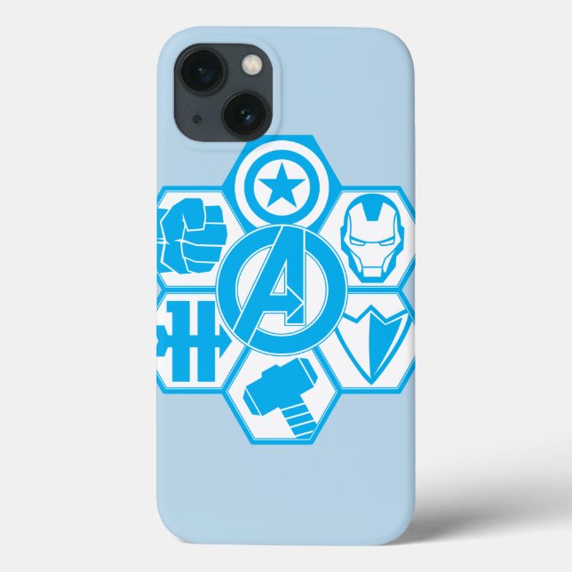Avengers Assemble Icon Badge Case-Mate iPhone Case (Back)