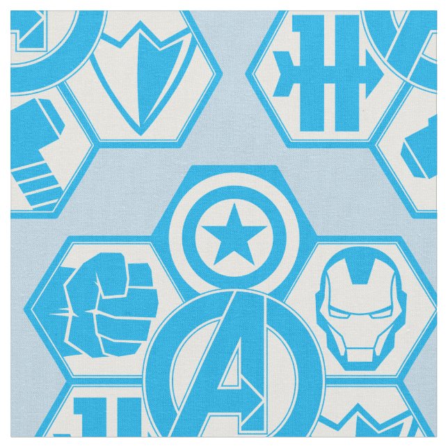 Avengers Assemble Icon Badge Fabric (Close Up)