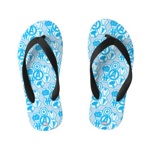 Avengers Assemble Icon Badge Kid's Flip Flops