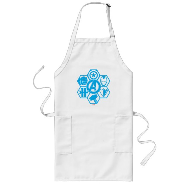 Avengers Assemble Icon Badge Long Apron (Front)