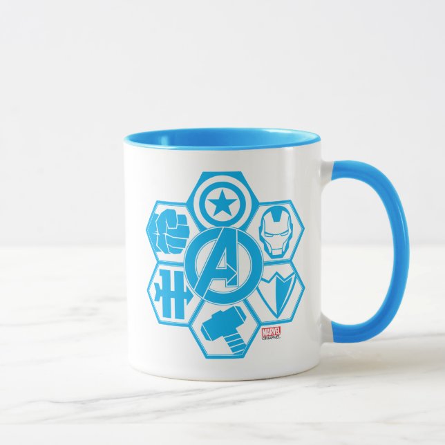 Avengers Assemble Icon Badge Mug (Right)