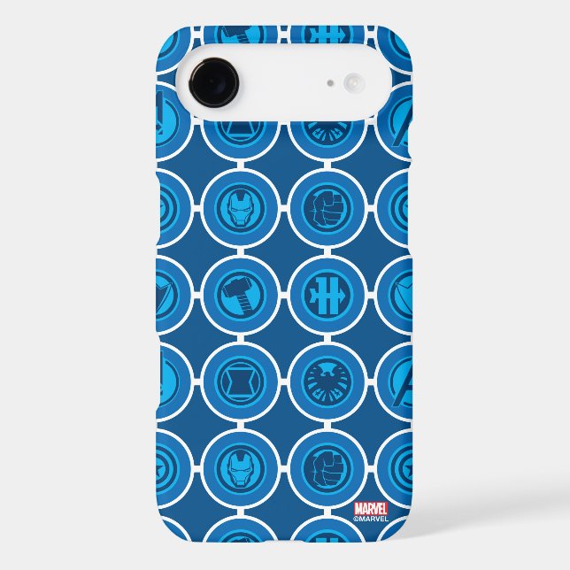 Avengers Assemble Icon Pattern Case-Mate iPhone Case (Back)