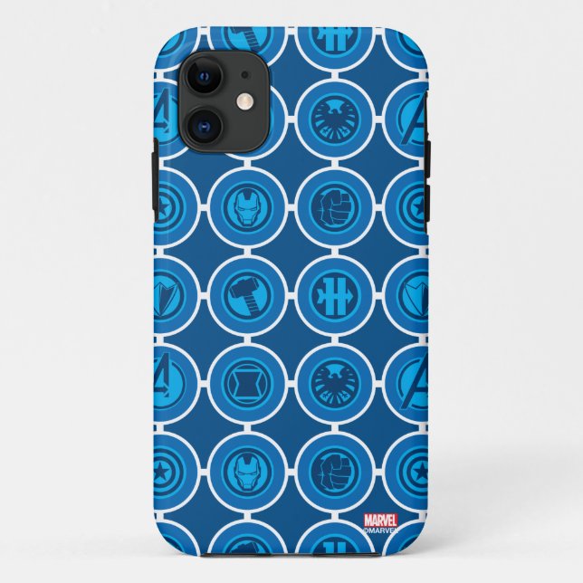 Avengers Assemble Icon Pattern Case-Mate iPhone Case (Back)