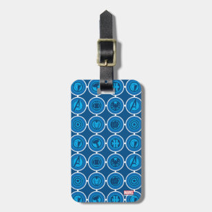 Avengers Assemble Icon Pattern Luggage Tag
