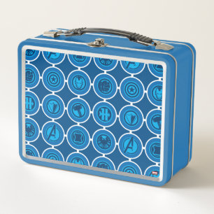 Avengers Assemble Icon Pattern Metal Lunch Box