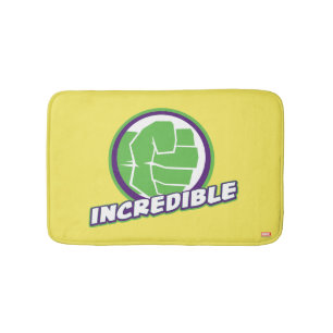 Avengers Assemble Incredible Hulk Logo Bath Mat