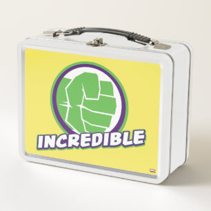 Avengers Assemble Incredible Hulk Logo Metal Lunch Box