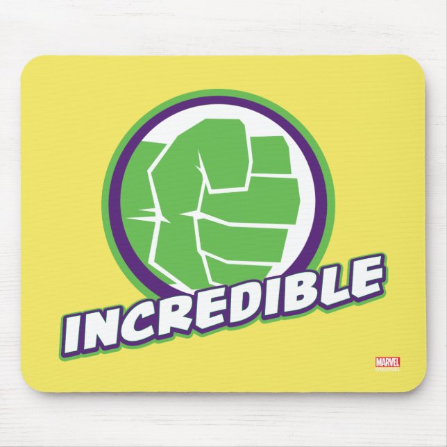 Avengers Assemble Incredible Hulk Logo Mouse Pad (Front)