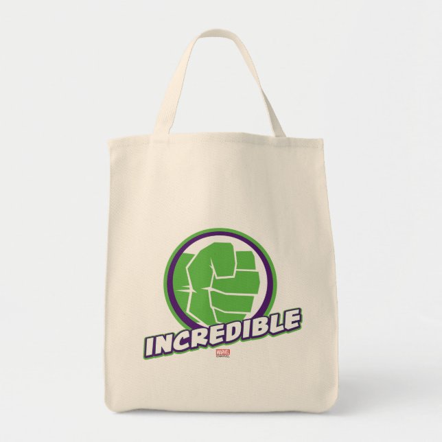 Avengers Assemble Incredible Hulk Logo Tote Bag (Front)