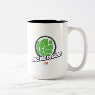 Avengers Assemble Incredible Hulk Logo Two-Tone Coffee Mug