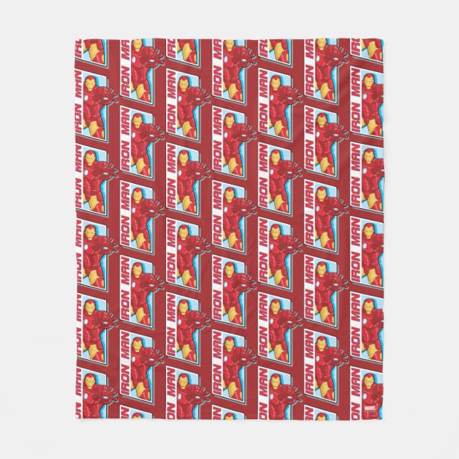 Avengers Assemble Iron Man Graphic Fleece Blanket (Front)
