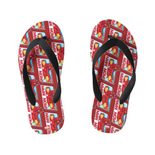 Avengers Assemble Iron Man Graphic Kid's Flip Flops