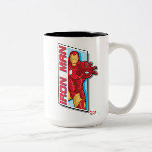 Avengers Assemble Iron Man Graphic Two-Tone Coffee Mug