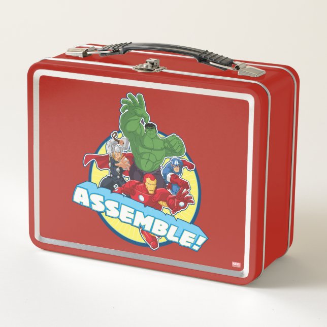 Avengers Assemble! Metal Lunch Box (Front)