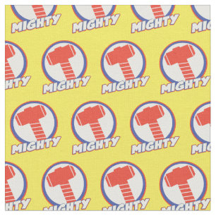 Avengers Assemble Mighty Thor Logo Fabric