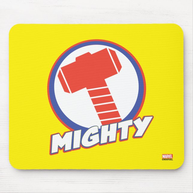 Avengers Assemble Mighty Thor Logo Mouse Pad (Front)