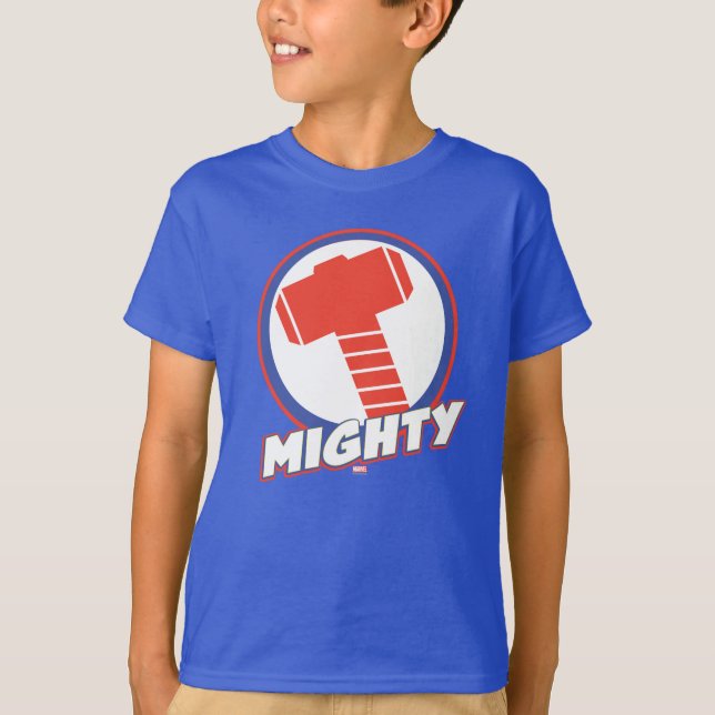 Avengers Assemble Mighty Thor Logo T-Shirt (Front)