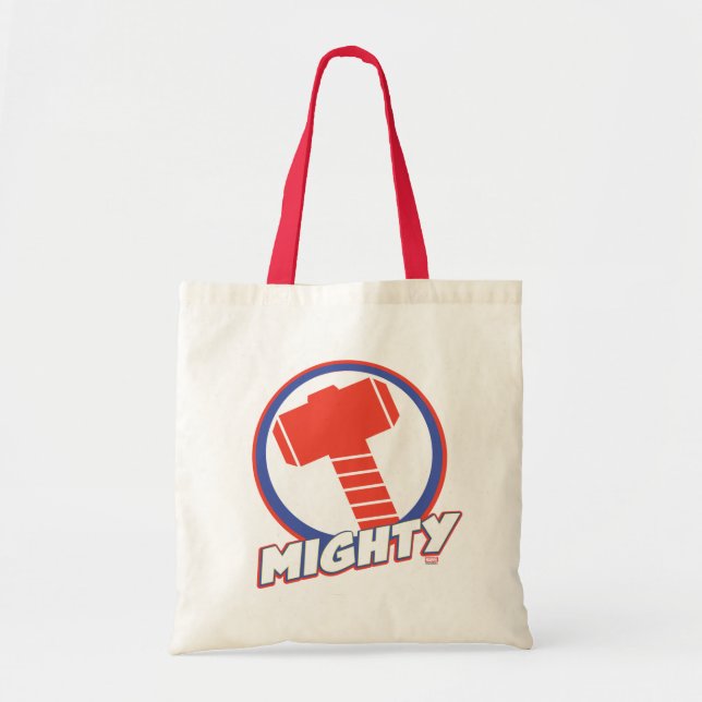 Avengers Assemble Mighty Thor Logo Tote Bag (Front)