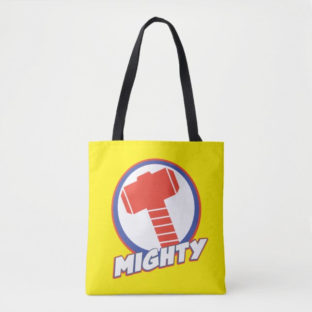 Avengers Assemble Mighty Thor Logo Tote Bag (Front)