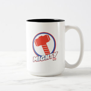 Avengers Assemble Mighty Thor Logo Two-Tone Coffee Mug