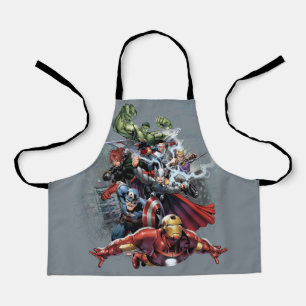 Avengers Attack Graphic Apron