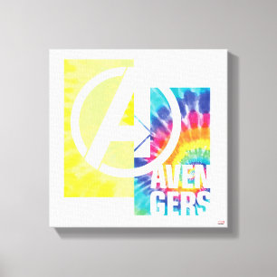 Avengers   Avengers Tie Dye Logo Canvas Print