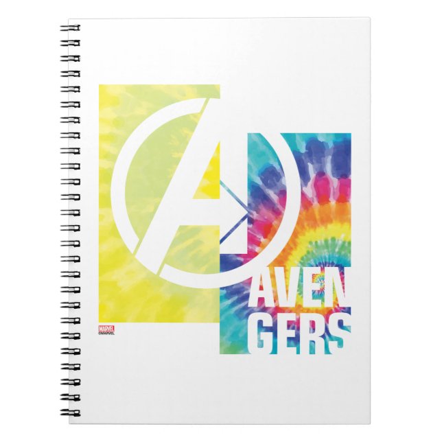 Avengers | Avengers Tie Dye Logo Notebook (Front)