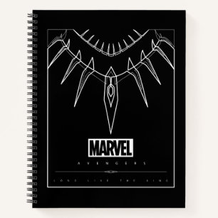 Avengers   Black Panther Claw Necklace Line Art Notebook